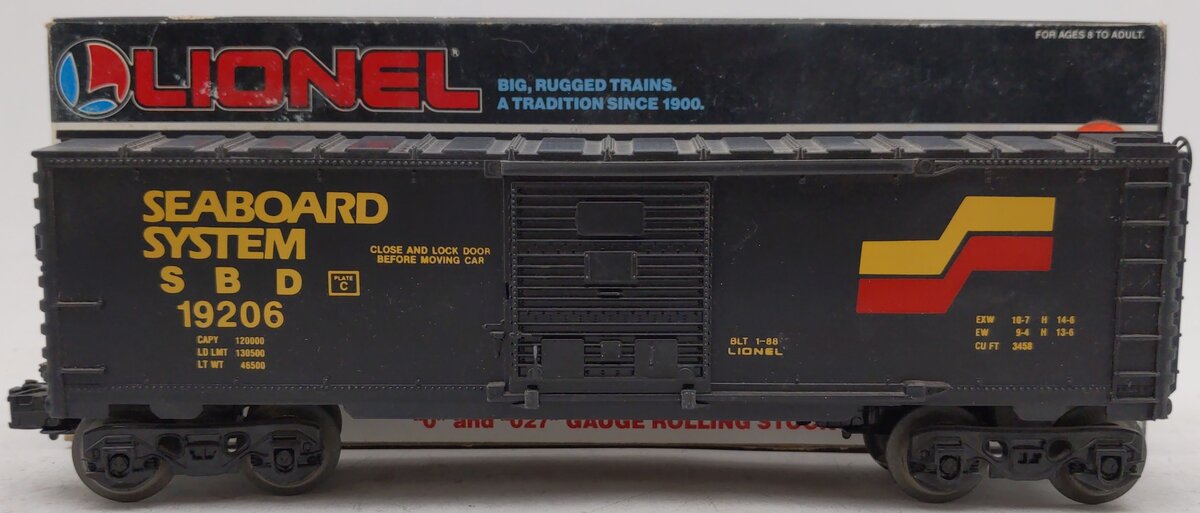 Lionel 6-19206 O Gauge Seaboard System Boxcar EX/Box