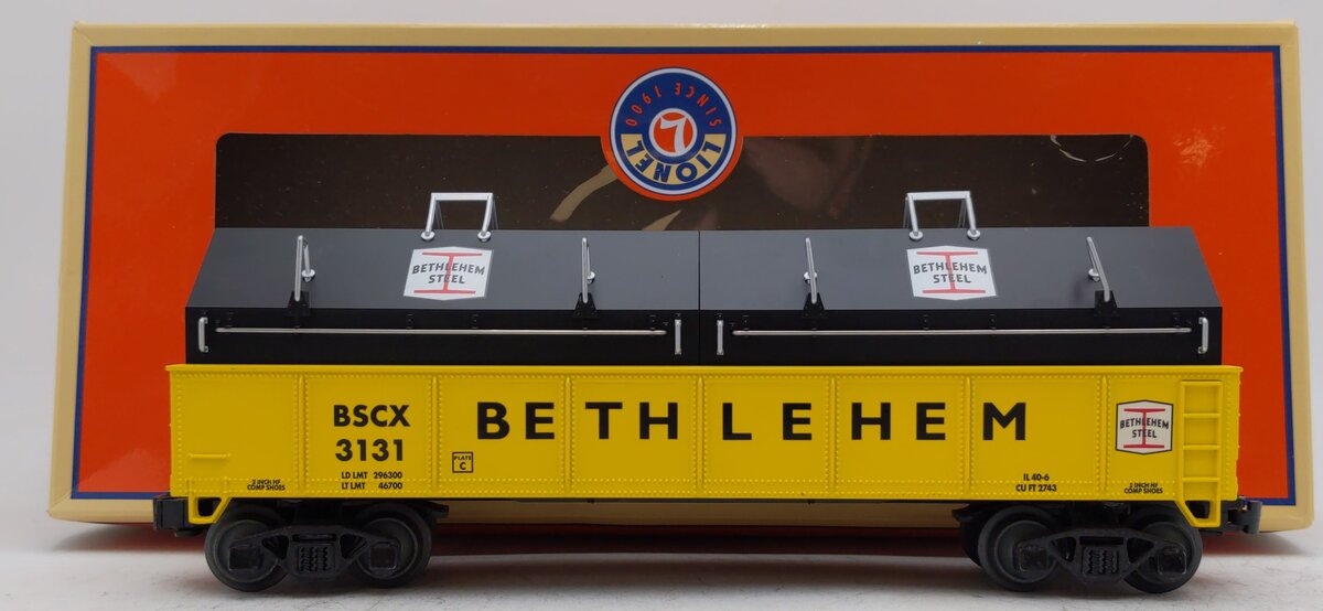 Lionel 2043131 O Bethlehem Steel Standard Gondola #3131