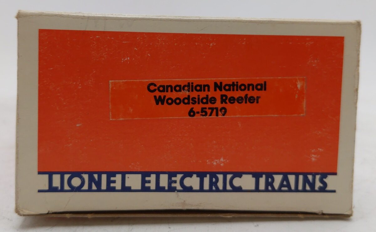 Lionel 6-5719 O Gauge Canadian National Woodside Reefer Car #5719 VG/Box