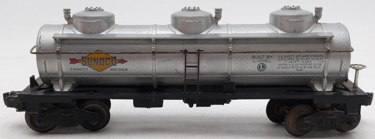 Lionel 6-6415 O Gauge Sunoco Triple-Dome Tank Car #6415 VG