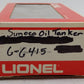 Lionel 6-6415 O Gauge Sunoco Triple-Dome Tank Car #6415 VG