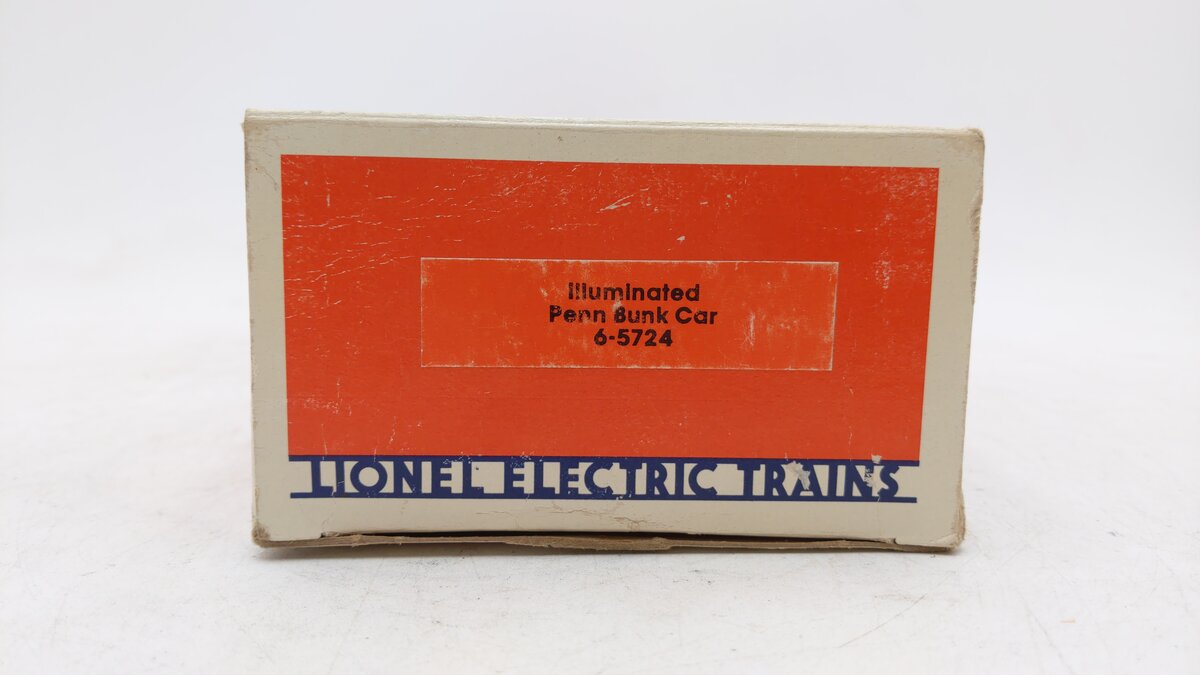 Lionel 6-5724 O Gauge Pennsylvania Illuminated Bunk Car #5724 EX/Box