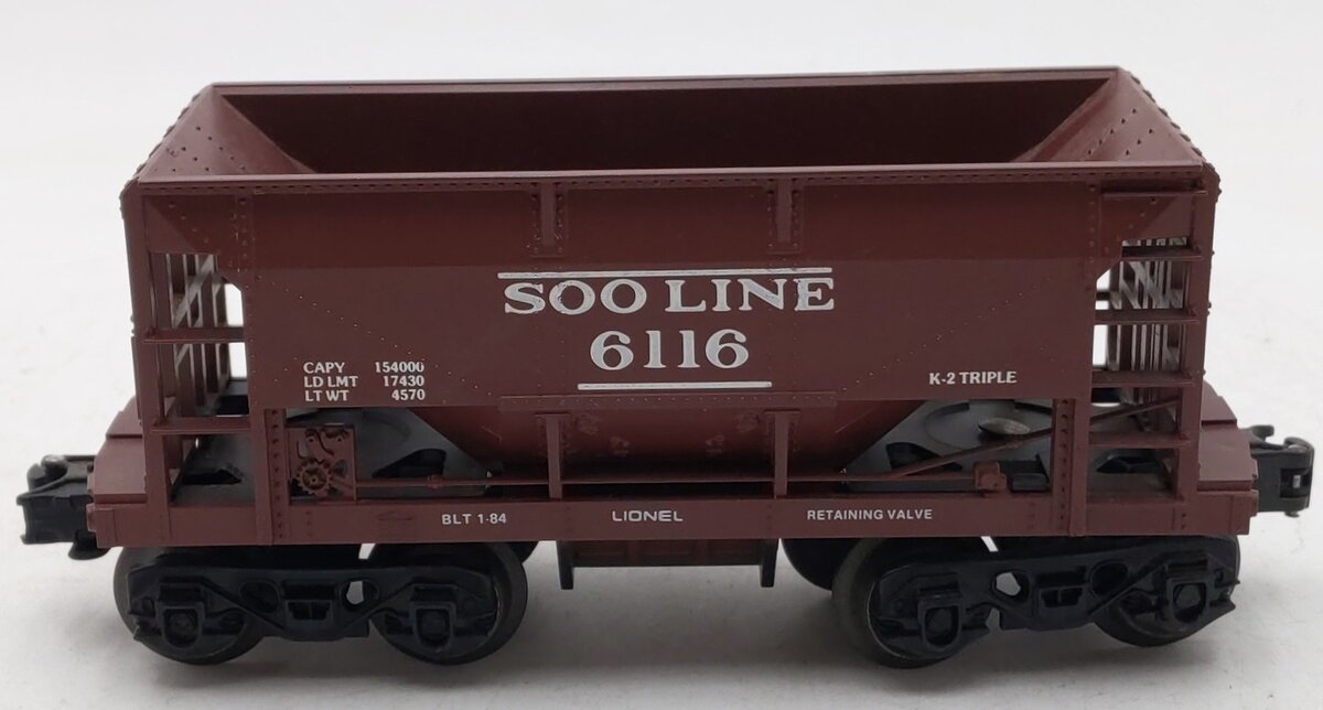 Lionel 6-6116 O Gauge SOO Line Ore Car #6116 EX/Box