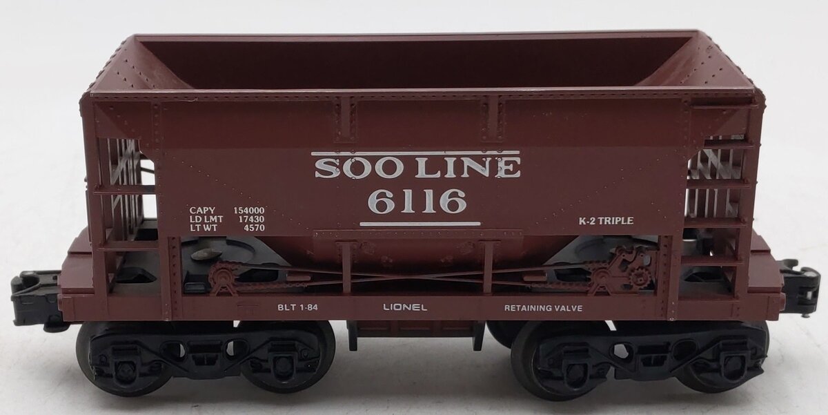 Lionel 6-6116 O Gauge SOO Line Ore Car #6116 EX/Box