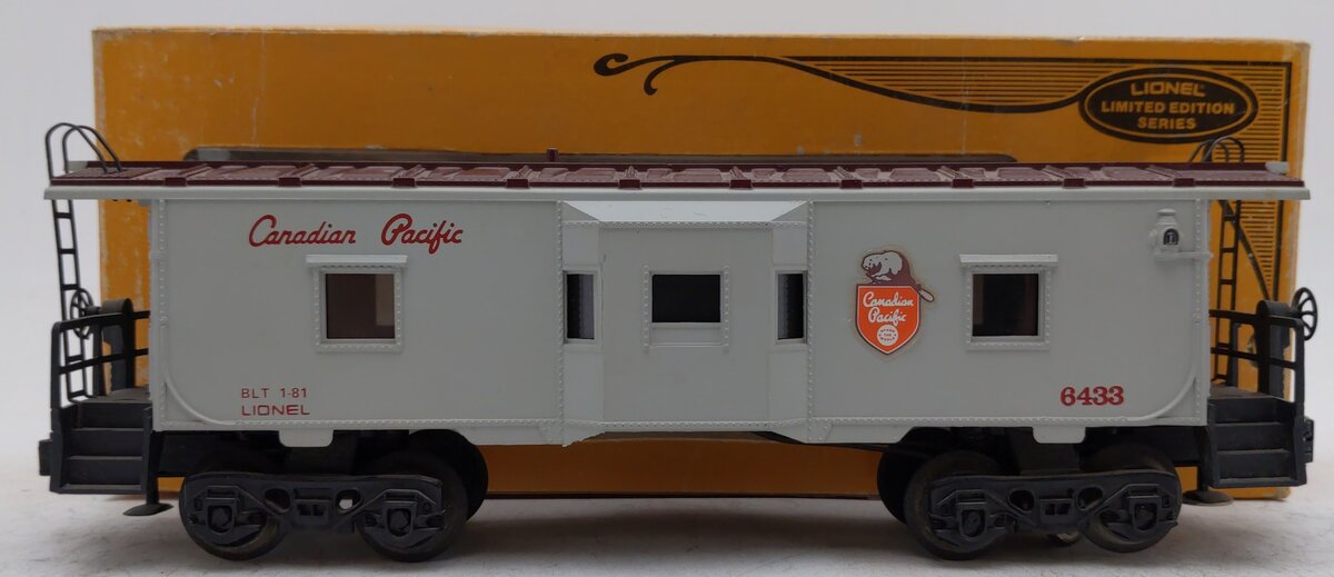 Lionel 6-6433 O Gauge Canadian Pacific Bay Window Caboose VG/Box