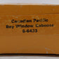 Lionel 6-6433 O Gauge Canadian Pacific Bay Window Caboose VG/Box