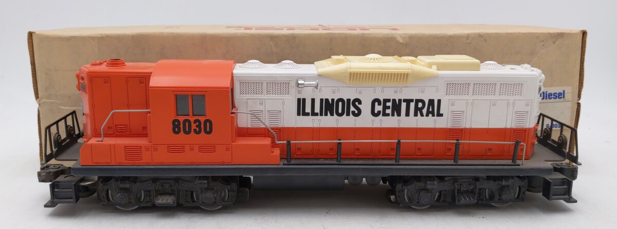 Lionel 6-8030 O Gauge Illinois Central GP-9 Diesel Locomotive #8030 EX/Box
