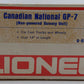 Lionel 6-8258 O Gauge Canadian National GP7 Non-Powered Diesel Locomotive VG/Box