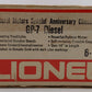 Lionel 6-8359 O Gauge Chessie System GM Gold GP7 Diesel Engine VG/Box