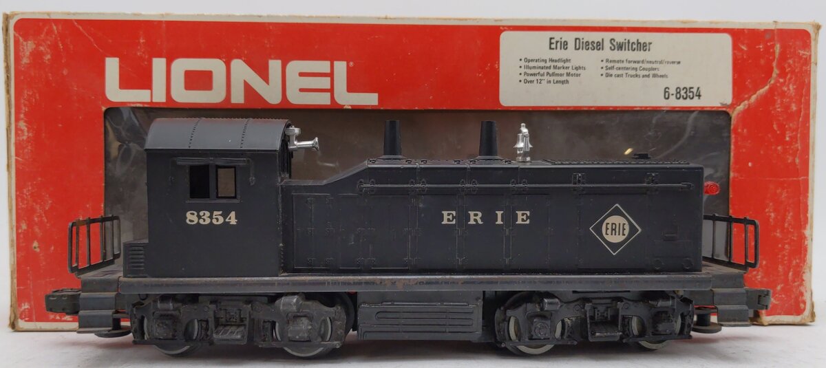 Lionel 6-8354 O Gauge Erie NW-2 Diesel Locomotive Switcher VG/Box