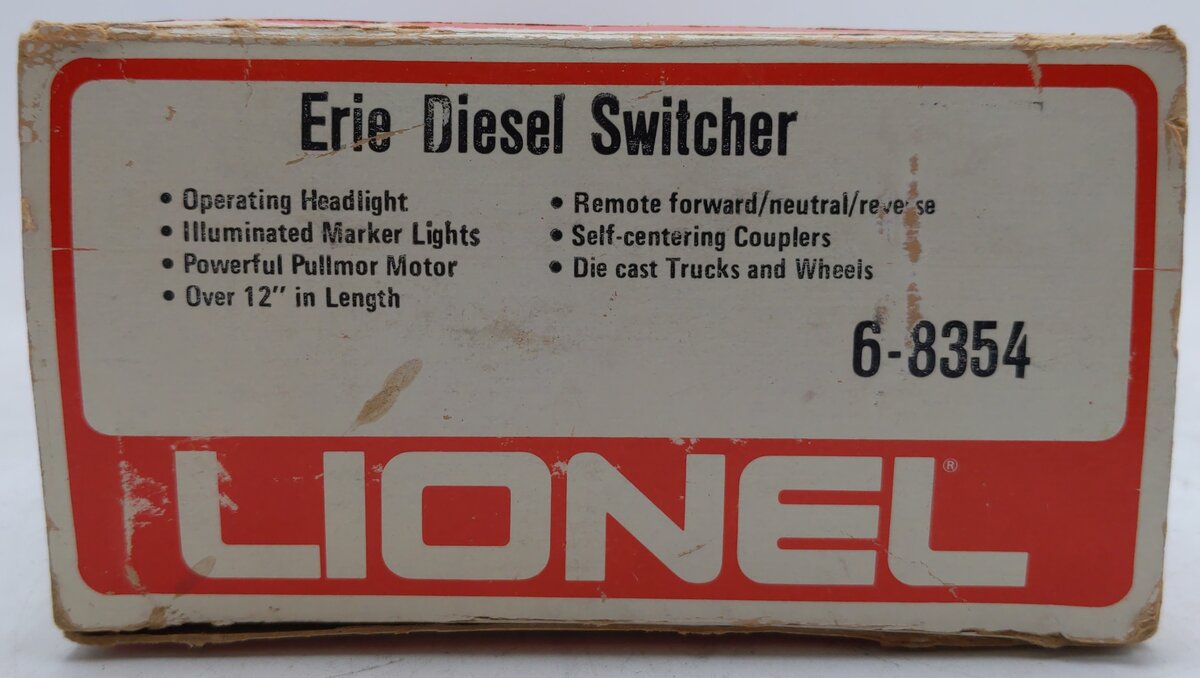 Lionel 6-8354 O Gauge Erie NW-2 Diesel Locomotive Switcher VG/Box