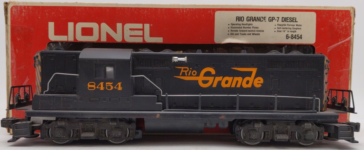 Lionel 6-8454 O Gauge Rio Grande GP-7 Diesel Locomotive #8454 VG/Box