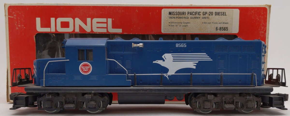 Lionel 6-8565 O Gauge Missouri Pacific GP-20 Dummy Diesel Locomotive EX/Box