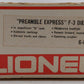 Lionel 6-8568 O Gauge Preamble Express F3 A Diesel Locomotive #8568 VG/Box