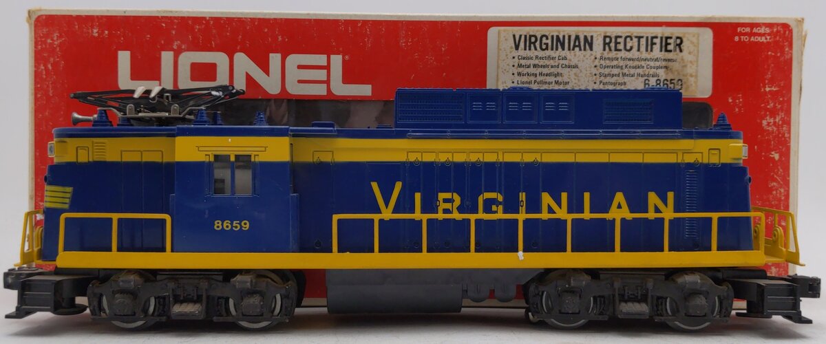 Lionel 6-8659 O Gauge Virginian Rectifier Electric Locomotive EX/Box