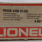 Lionel 6-8571 O Frisco U36B Diesel Locomotive VG/Box