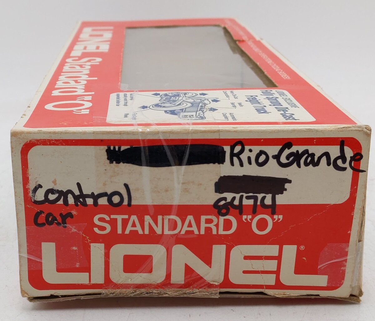 Lionel 6-8474 O Gauge Rio Grande F3 B-Unit Non-Powered Diesel Locomotive #8474 EX
