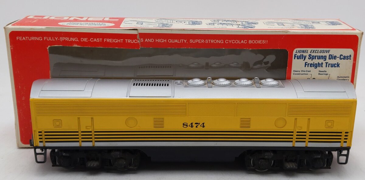 Lionel 6-8474 O Gauge Rio Grande F3 B-Unit Non-Powered Diesel Locomotive #8474 EX