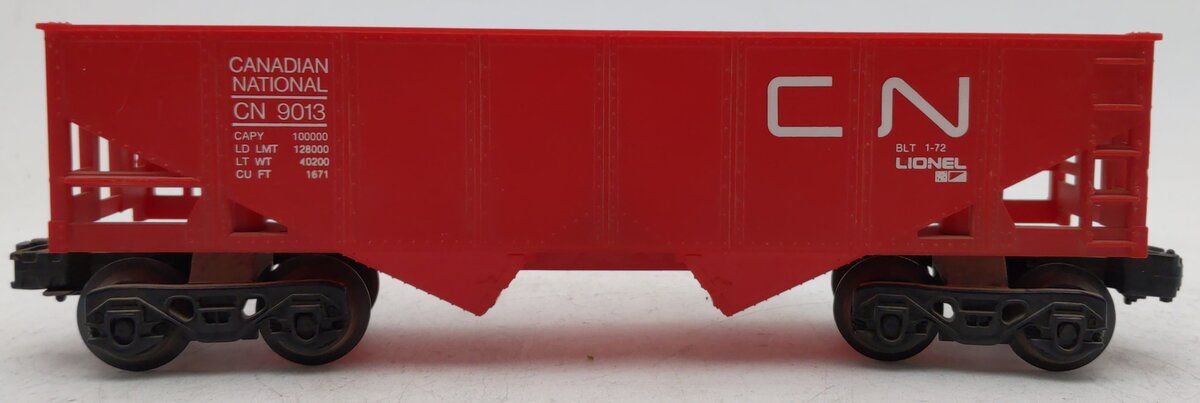 Lionel 6-9013 O Gauge Canadian National 2-Bay Hopper #9013 EX