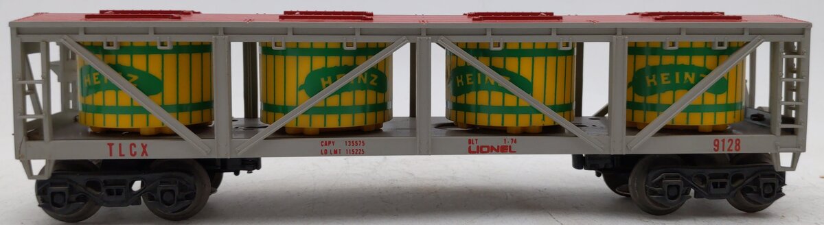 Lionel 6-9128 O Gauge Heinz Pickle Vat Car #9128 VG/Box