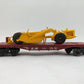 Lionel 6-9121 Louisville & Nashville Flatcar with Dozer & Scraper EX/Box