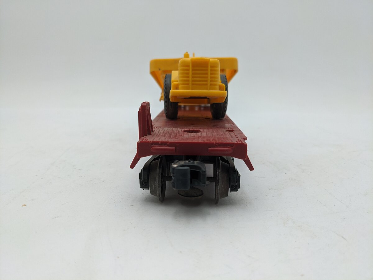 Lionel 6-9121 Louisville & Nashville Flatcar with Dozer & Scraper EX/Box
