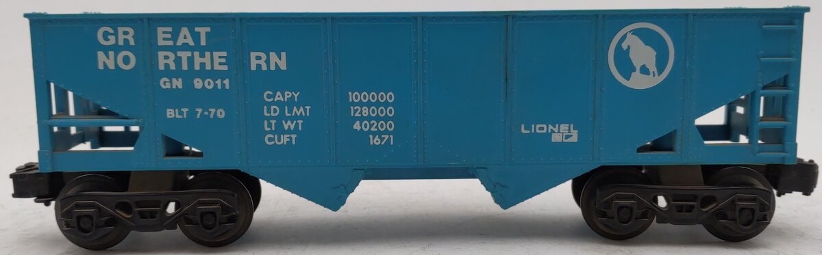 Lionel 6-9011 O Gauge Great Northern 2-Bay Hopper EX
