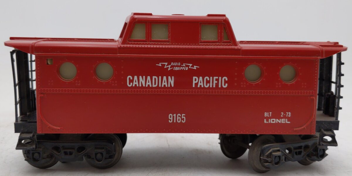 Lionel 6-9165 O Gauge Canadian Pacific N5C Porthole Lighted Caboose VG