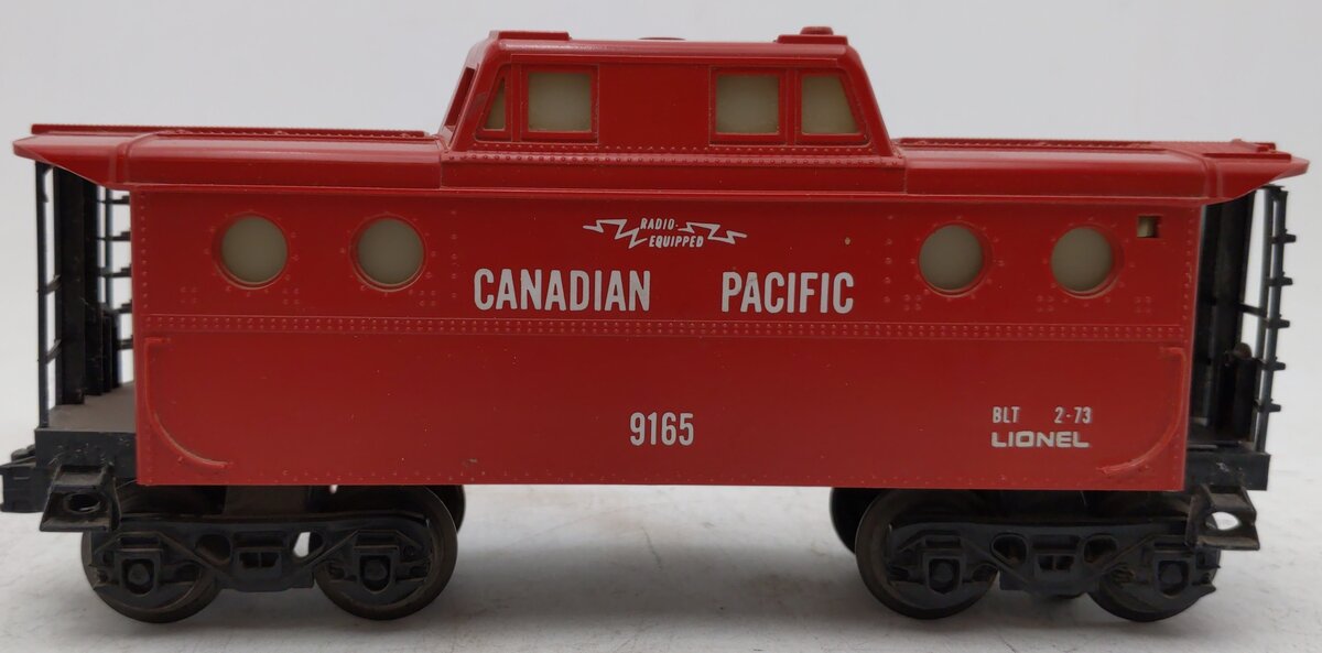 Lionel 6-9165 O Gauge Canadian Pacific N5C Porthole Lighted Caboose VG