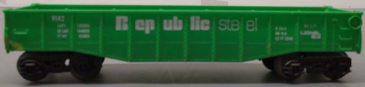 Lionel 6-9142 O-Gauge Republic Steel Gondola VG