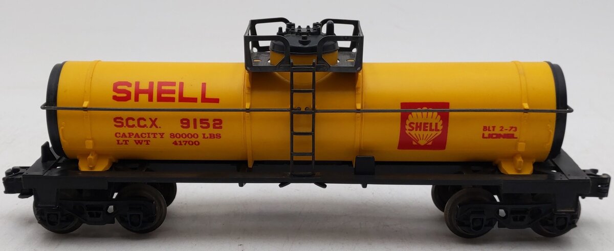 Lionel 6-9152 O Gauge Shell Single Dome Tank Car #9152 VG