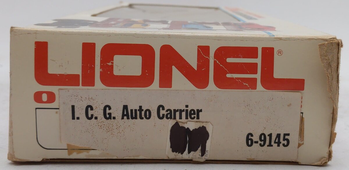 Lionel 6-9145 O Gauge Illinois Central Gulf 3-Tier Auto Carrier Car EX/Box