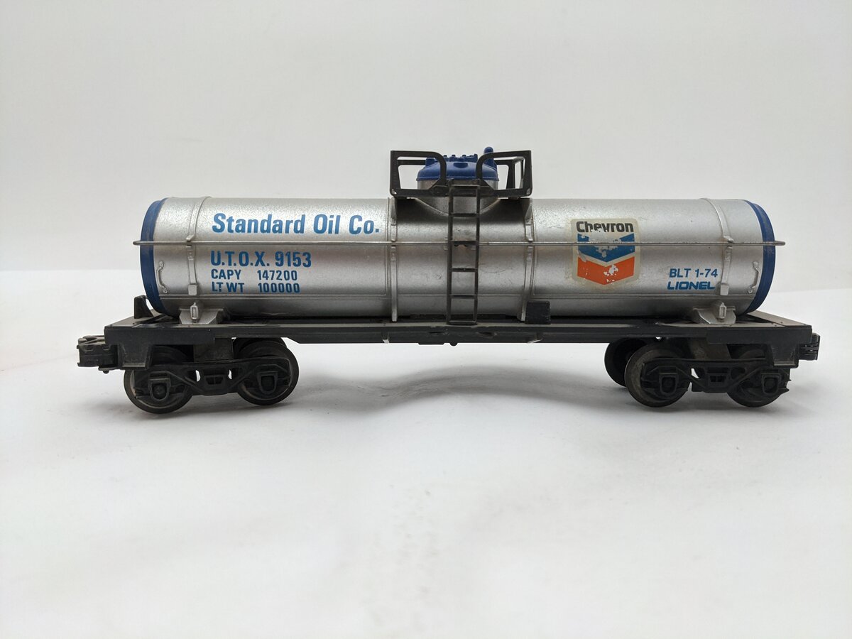 Lionel 6-9153 O Gauge Chevron Single Dome Tank Car EX/Box