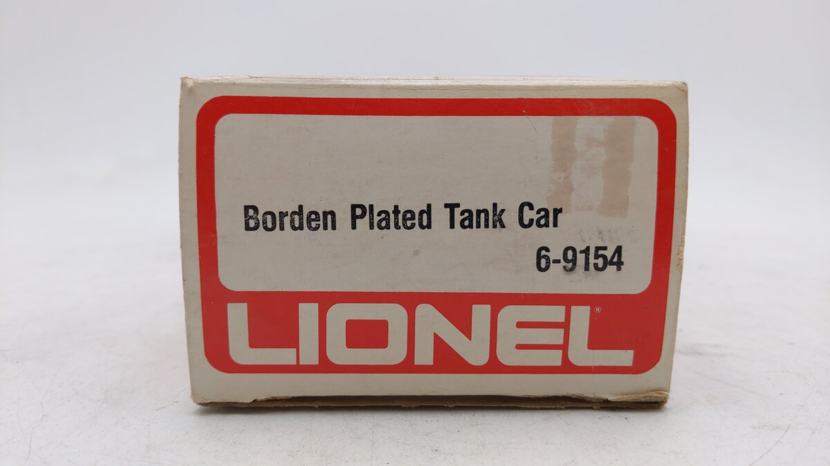 Lionel 6-9154 O Gauge Borden Plated Tank Car EX/Box
