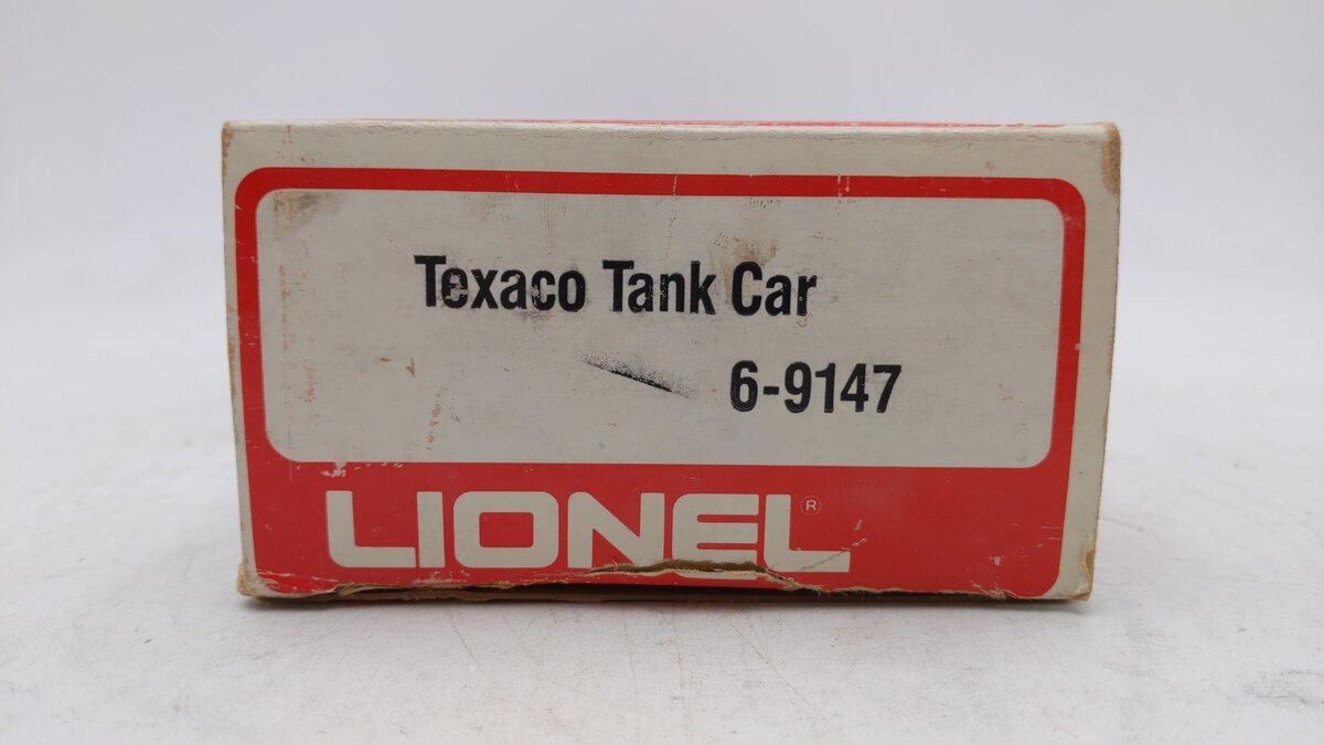 Lionel 6-9147 O Gauge Texaco Single Dome Tank Car EX/Box