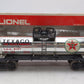 Lionel 6-9147 O Gauge Texaco Single Dome Tank Car EX/Box