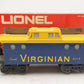 Lionel 6-9175 O Gauge Virginian Illuminated Caboose EX/Box