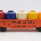 Lionel 6-9131 O Gauge Denver and Rio Grande Western Long Gondola with Cannisters EX/Box