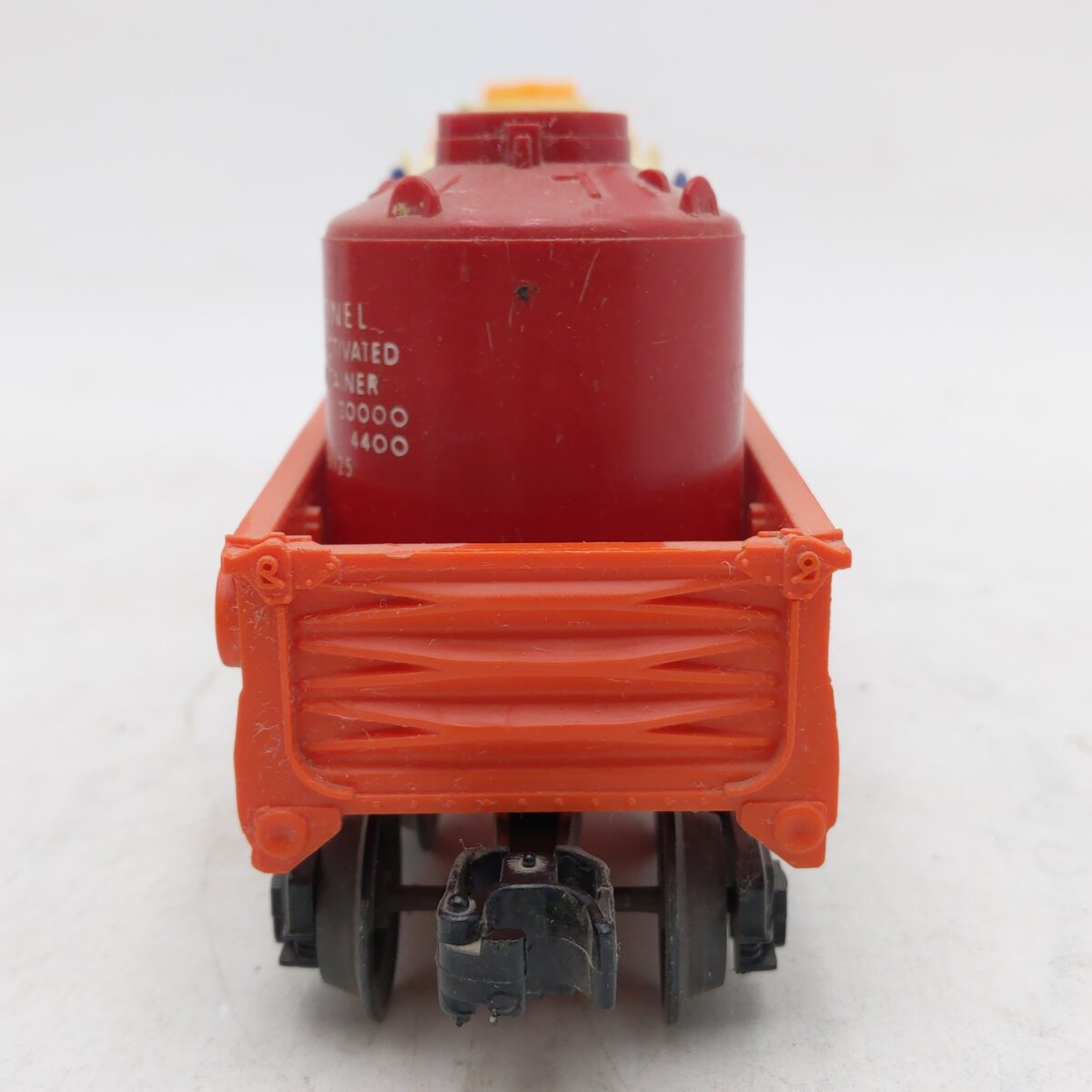 Lionel 6-9131 O Gauge Denver and Rio Grande Western Long Gondola with Cannisters EX/Box