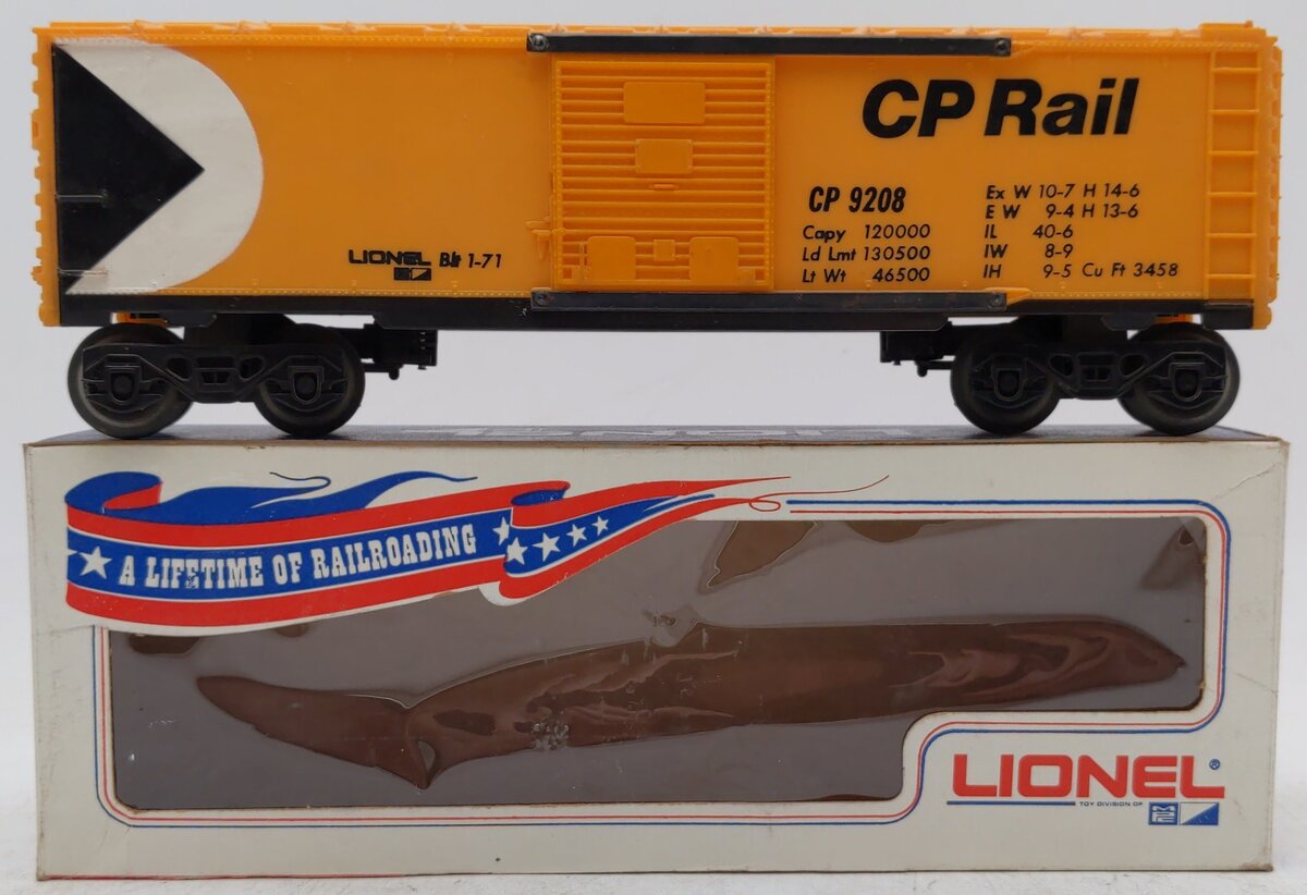 Lionel 6-9208 CP Rail Boxcar EX/Box