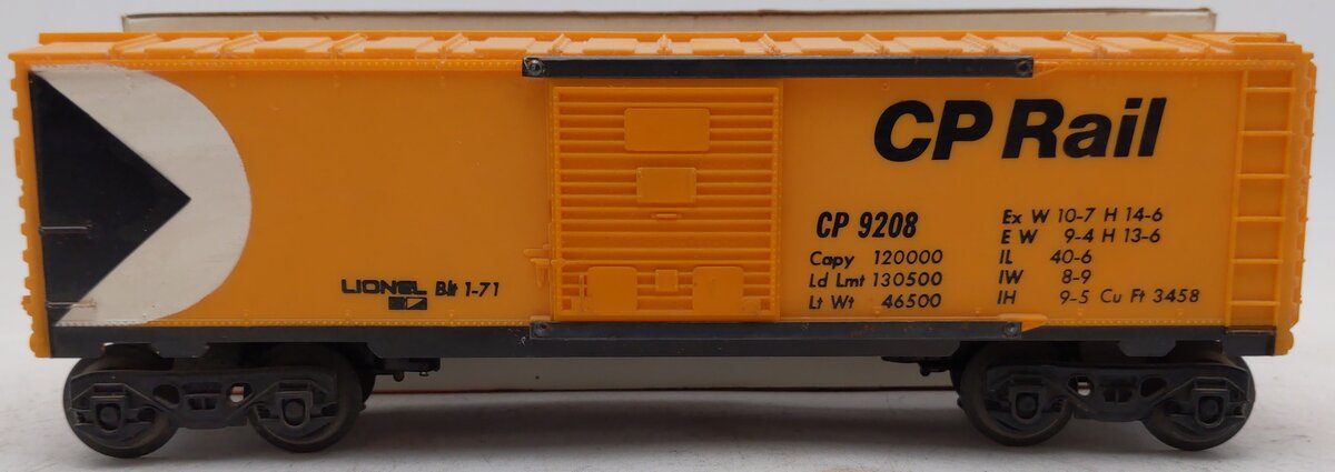Lionel 6-9208 CP Rail Boxcar EX/Box