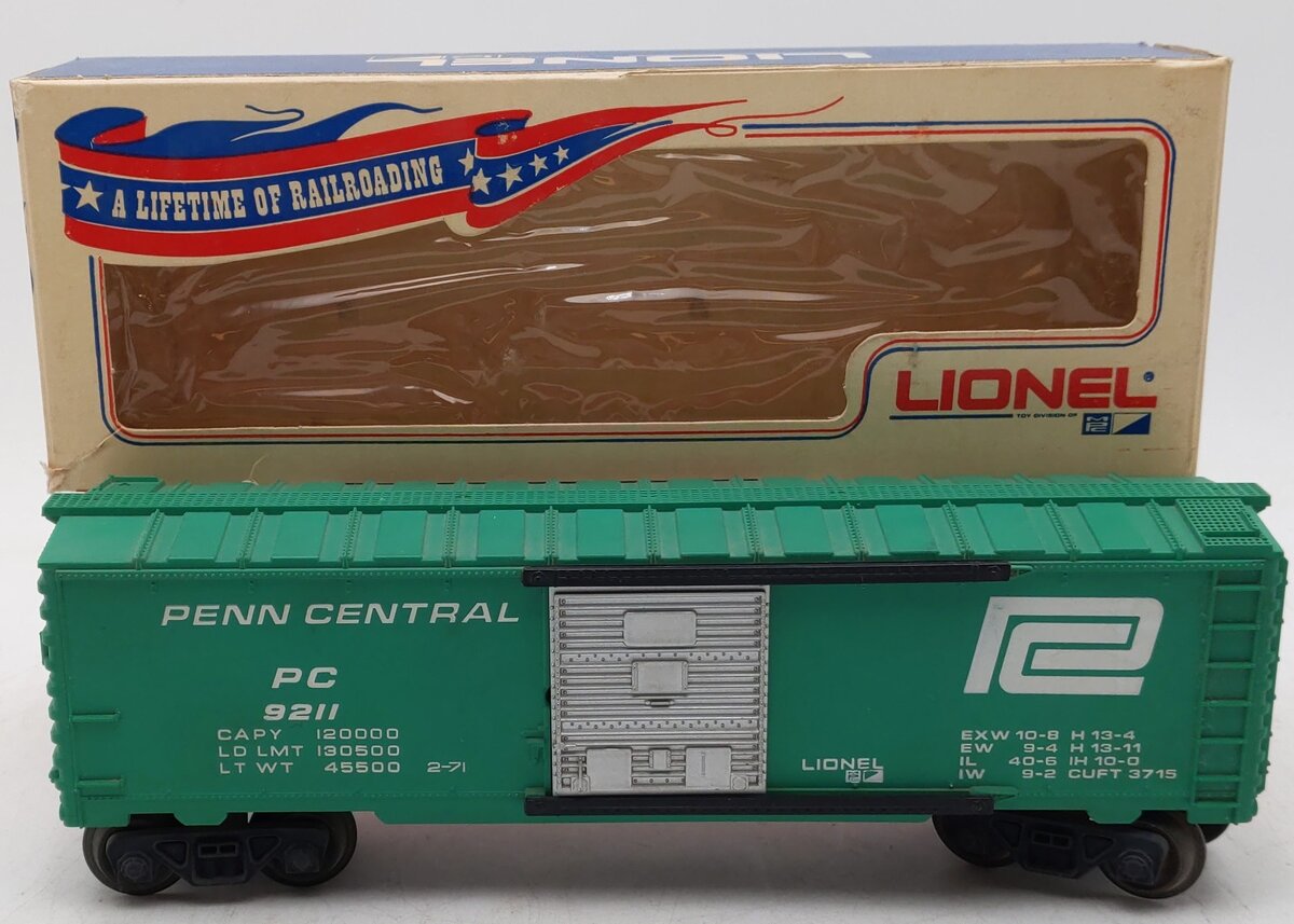 Lionel 6-9211 O Gauge Penn Central Boxcar VG/Box