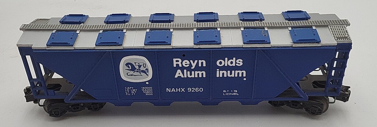 Lionel 6-9260 O Gauge Reynolds Billboard Covered Hopper #9260 VG