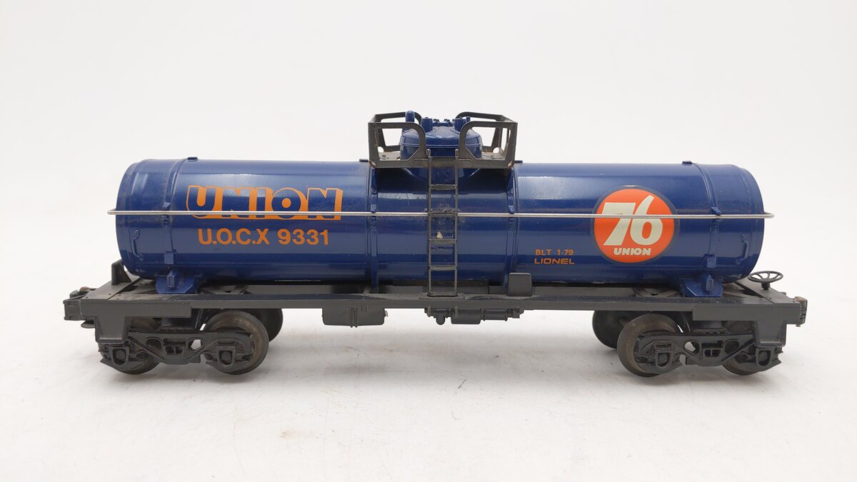 Lionel 6-9331 O Gauge Union 76 Single Dome Tank Car VG/Box