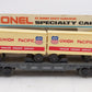 Lionel 6-9383 O Gauge Union Pacific FAR Piggyback Flatcar w/ Trailers EX/Box