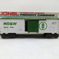 Lionel 6-9416 O Gauge Minnesota, Dakota, & Western Boxcar EX/Box