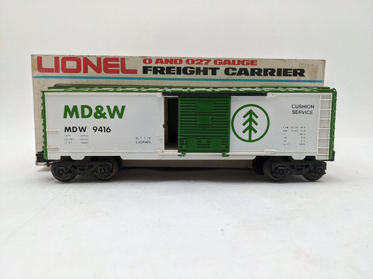 Lionel 6-9416 O Gauge Minnesota, Dakota, & Western Boxcar EX/Box