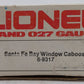 Lionel 6-9317 O Gauge AT&SF Blue & Yellow Bay Window Caboose #9317 VG/Box