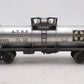 Lionel 6-9321 O Gauge Atchison Topeka & Santa Fe Single Dome Tank Car VG/Box