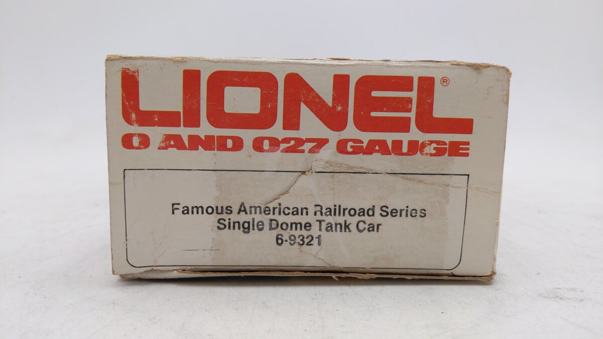 Lionel 6-9321 O Gauge Atchison Topeka & Santa Fe Single Dome Tank Car VG/Box